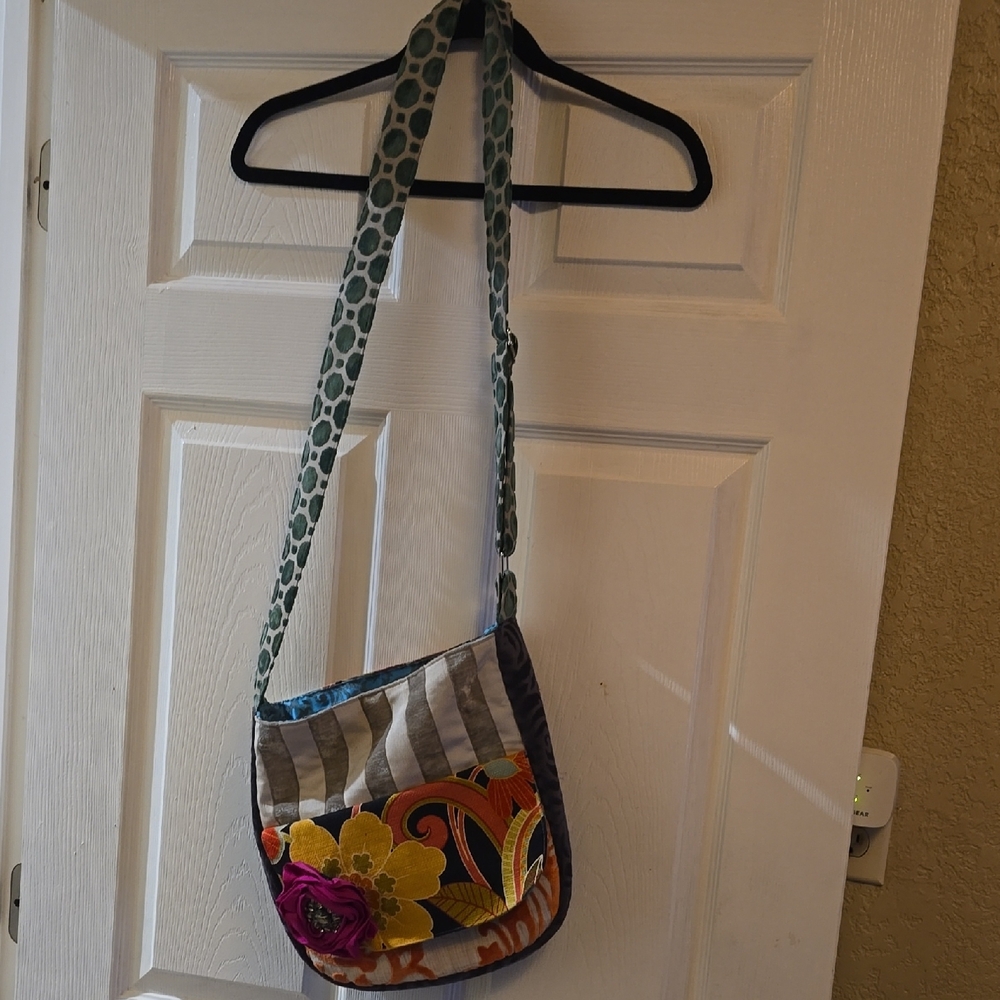 Colorful Floral Crossbody Bag